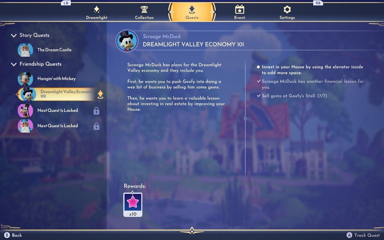 How to upgrade your house and get more storage in Disney Dreamlight